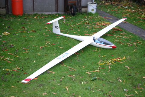 Scale Glider, 4 metre wing span, wings, tail & rudder are glassed by GB.